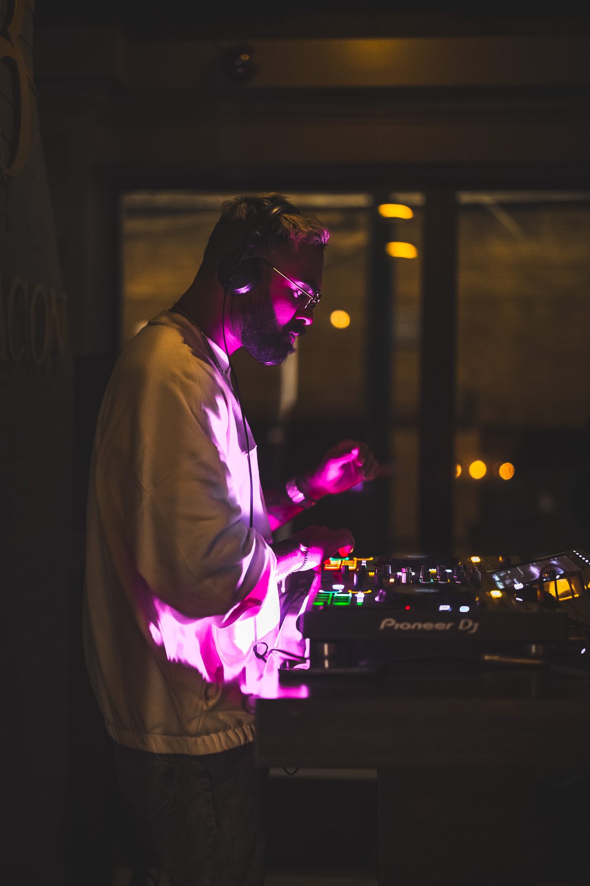 Resident DJ playing at Beacon Social House on a Friday night